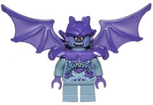 Minifig nex116 - Gargoyle - Dark Purple Wings, Short Legs - De BrickPlaats