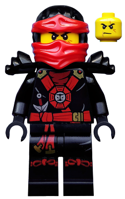 Minifig njo0153 - Kai (Deepstone Armor) - Possession, Shoulder Armor, Wrap - De BrickPlaats