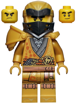 Minifig njo0651 - Cole - 10th Anniversary Golden Ninja - De BrickPlaats