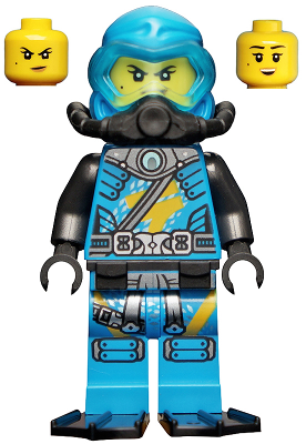 Minifig njo0703 - Nya - Seabound, Scuba Gear - De BrickPlaats