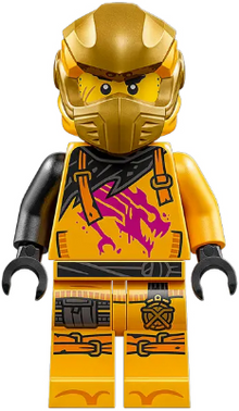 Minifig njo0921 - Arin - Shirt with Magenta Dragon, Head Wrap - De BrickPlaats