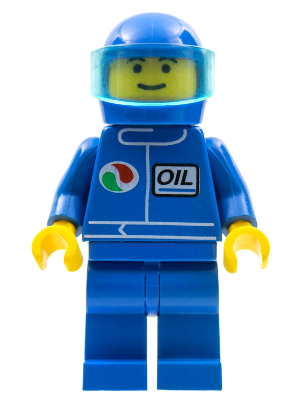 Minifig oct023 - Octan - Blue Oil, Blue Legs, Blue Helmet, Trans-Light Blue Visor - De BrickPlaats