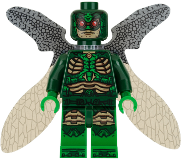 Minifig sh0433 - Parademon - Dark Green, Collapsed Wings - De BrickPlaats