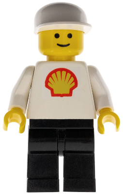 Minifig shell003 - Shell - Classic - Black Legs, White Cap - De BrickPlaats