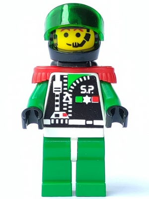 Minifig sp038 - Space Police 2 Chief (Captain Magenta) - De BrickPlaats