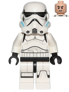 Minifig sw0578 - Imperial Stormtrooper - Printed Legs, Dark Azure Helmet Vents - De BrickPlaats