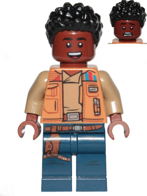 Minifig sw1066 - Finn - Medium Nougat Jacket, Dark Blue Legs with Holster - De BrickPlaats