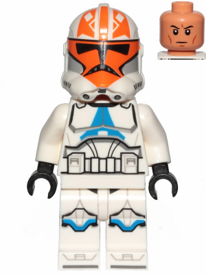 Minifig sw1097 - Clone Trooper, 501st Legion, 332nd Company (Phase 2) - Togruta Helmet Markings - De BrickPlaats