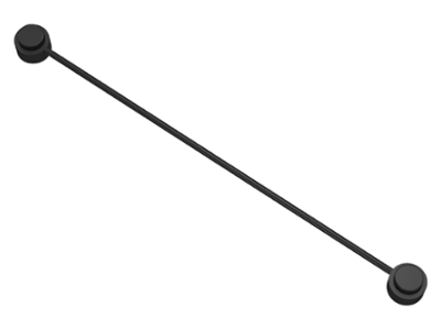 Part x127c10pb01 - String with End Studs (10L Overall) with (Same Color) Studs Pattern - De BrickPlaats