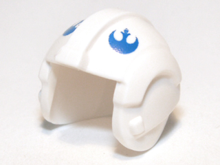 Part x164px3 - Minifigure, Headgear Helmet SW Rebel Pilot with Blue Rebel Alliance Symbol Pattern - De BrickPlaats